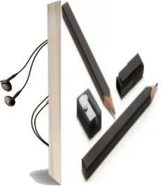 Moleskine Black Pencils - 2 Pencils, cap and Sharpener Audiobook download free by Moleskine