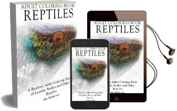 Adult Coloring Books Reptiles: A Realistic Adult Coloring Book of Lizards, Snakes and Other Reptiles Audiobook download free by Mia Blackwood