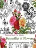 Audiobook Butterflies and Flowers: Coloring Books for Grownups Featuring Stress Relieving Patterns author Adult Coloring Books