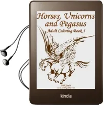 Horses, Unicorns and Pegasus Adult Coloring Book 1 Audiobook download free by Nick Snels